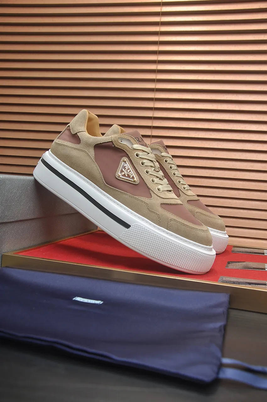 Men's shoes 💰580💶【PRADA】Top original, new season, high quality original goods, top imported calfskin with original imported glue, imported cowhide inside with original cowhide feet, original outsole! Quality guaranteed! Code 38-45 (45 customized)